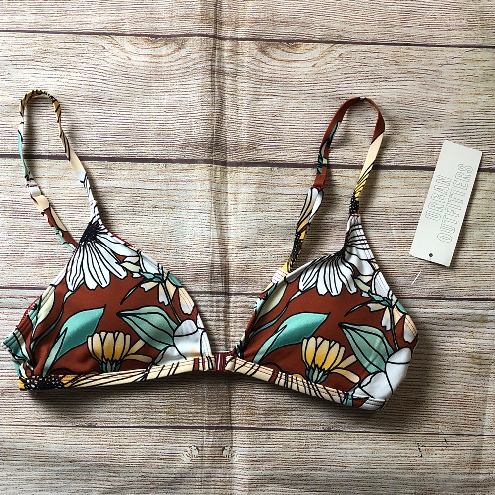 Urban Outfitters Multicolor Floral Bikini Top
